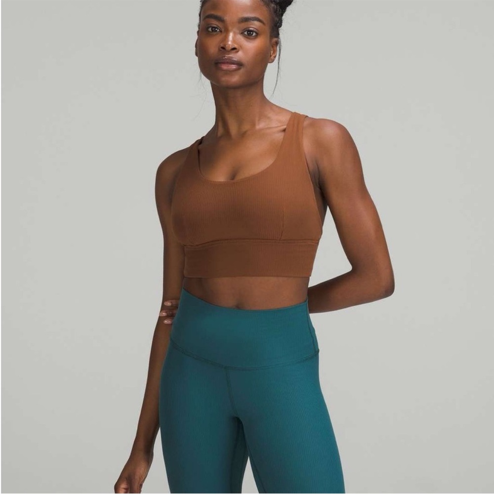 Lululemon Brown Ribbed Sports Bra | Size: 6 | Java